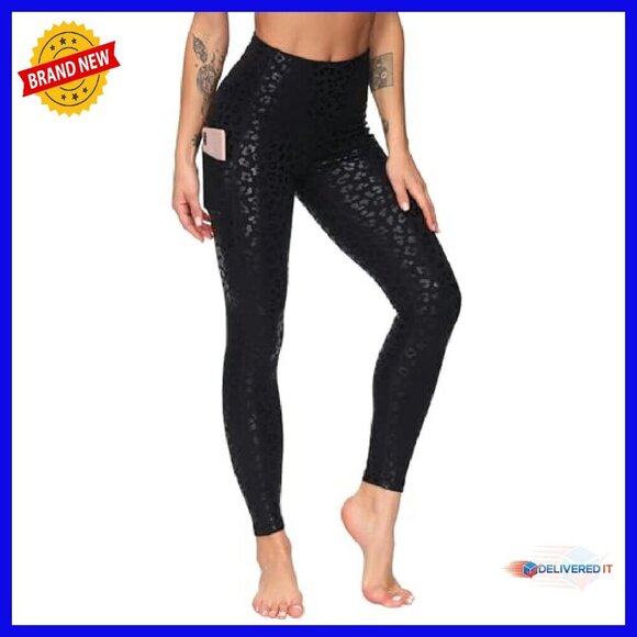 High Waist Tummy Control Yoga Pants with Deep Pockets - Medium - Picture 3 of 8
